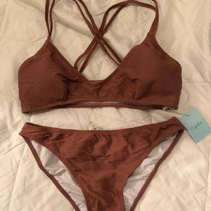 NWT Cupshe Healing Whisper Bikini Set XL